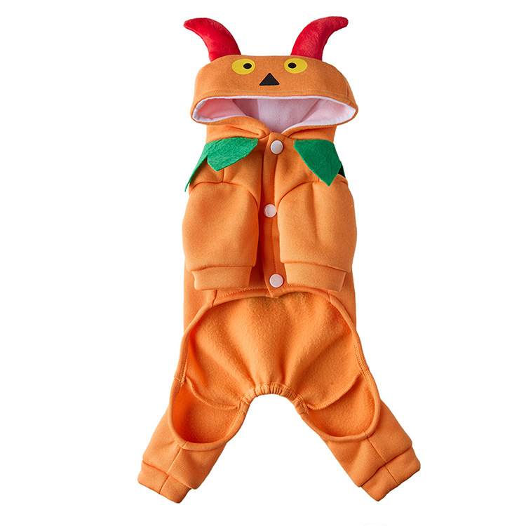 Christmas Pet Costume For Dogs Creative Halloween Series Pumpkin Devil Dog Clothes New Pet Supplies_voghion.com