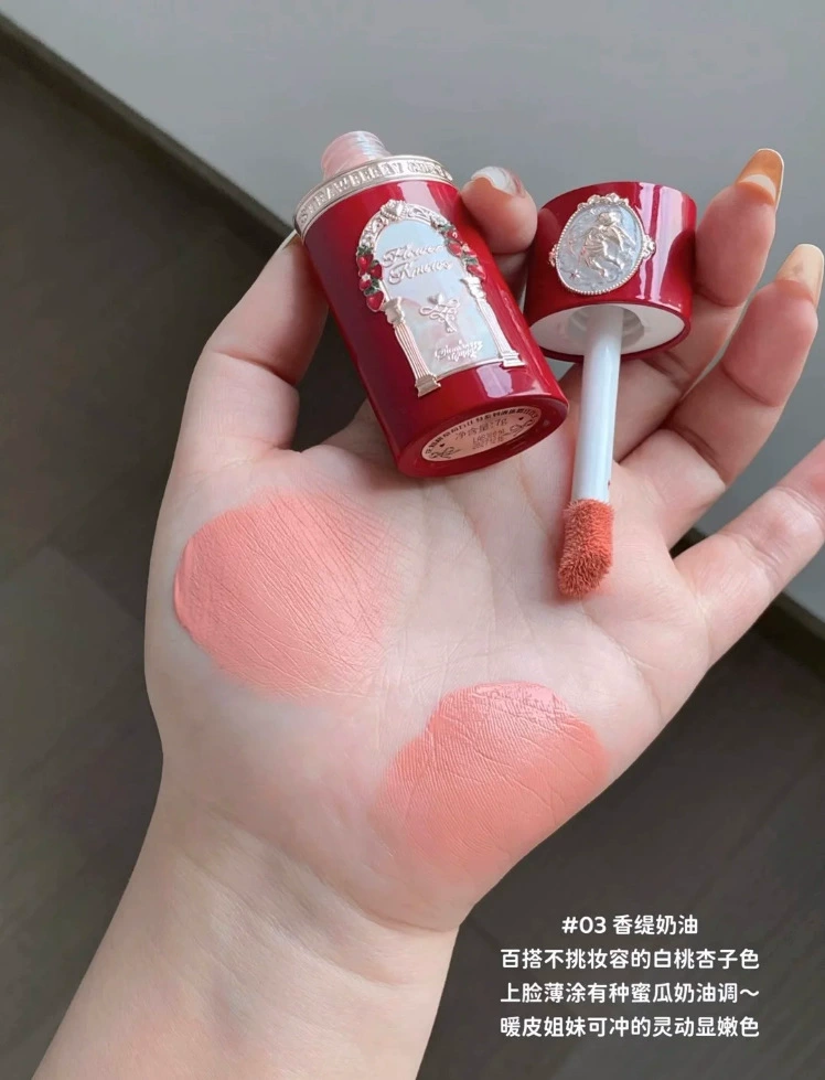 Набор косметики «Strawberry»: бальзам для губ и жидкие румяна, парфюм, зеркальце