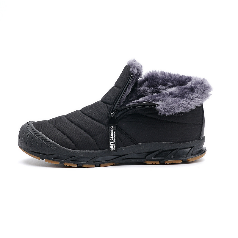Zapatos acolchados de algodón para hombres y mujeres de comercio exterior 2310 invierno cálido montañismo gaobang forrado de lana botas de nieve al aire libre engrosadas zapatos de edad avanzada
