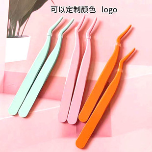 Overseas supply eyelash auxiliary device stainless steel false eyelash grafting device goose clip comb tweezers eyelash auxiliary device tweezers