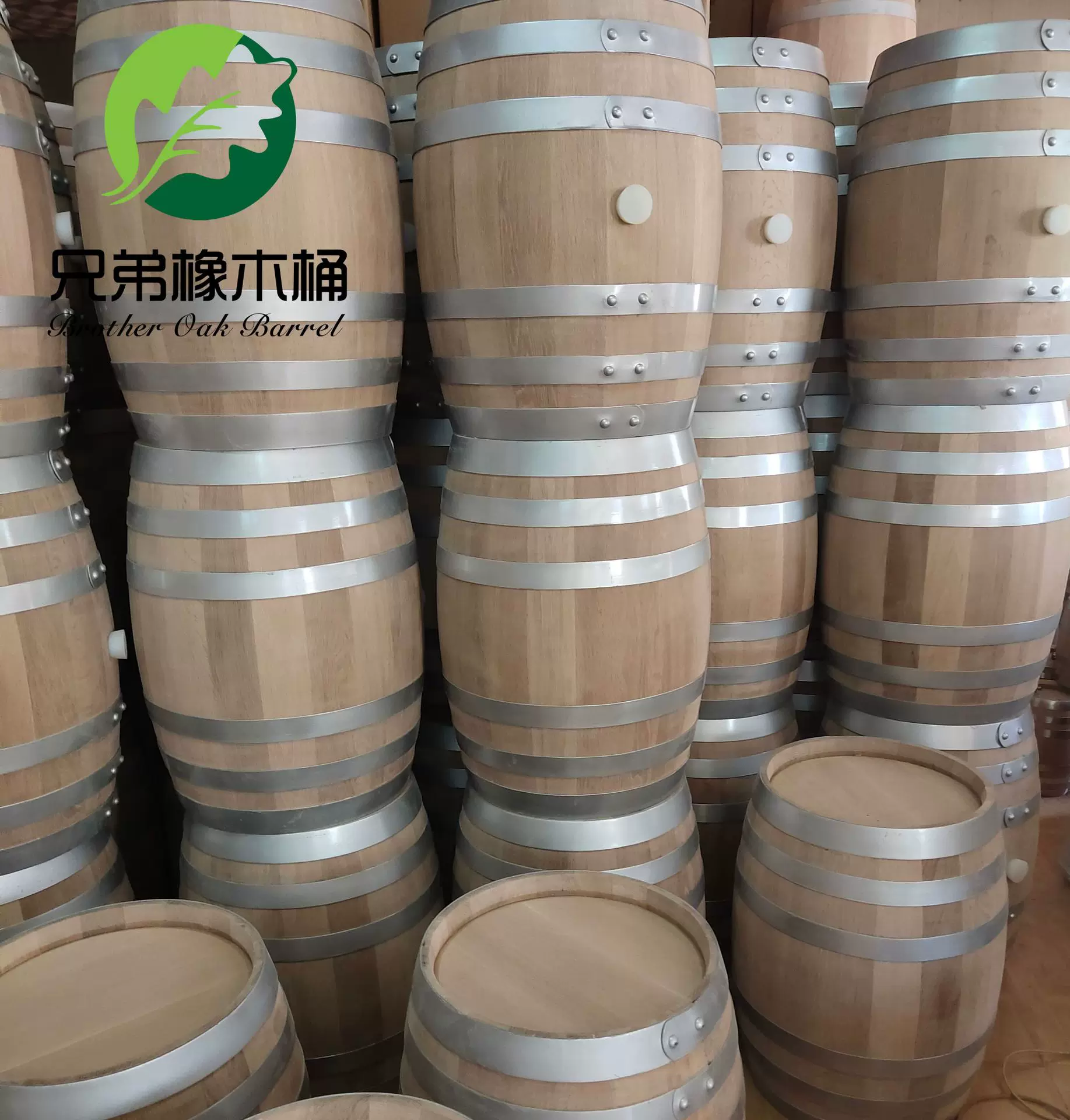 橡木桶酒桶酒庄酒厂白橡实木摆件装饰威士忌酒桶