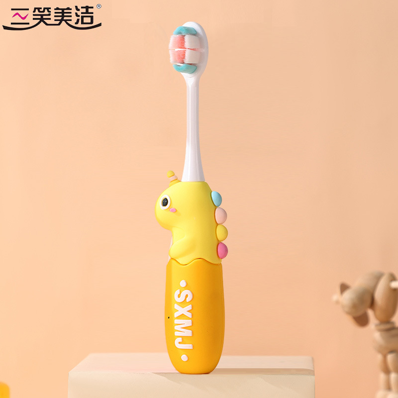 605 Sanxiaomeijie 어린이 칫솔 (노란색)