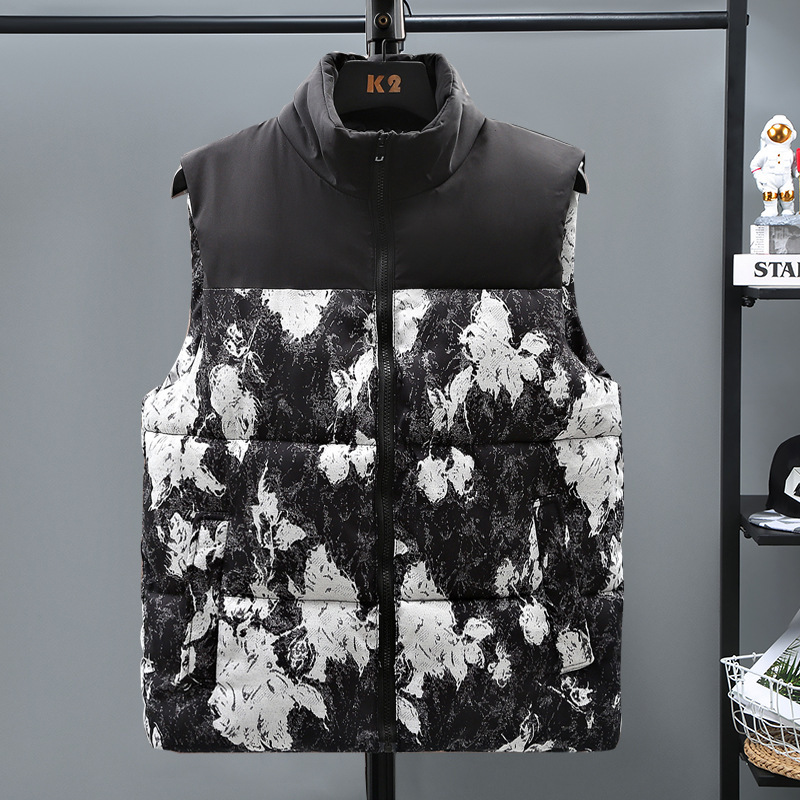 Herrenbekleidung Übergröße Übergröße Herrenweste Winter Neue Baumwollweste Trendy Casual Baumwolle Baumwollweste Baumwollmantel für Männer_voghion.com