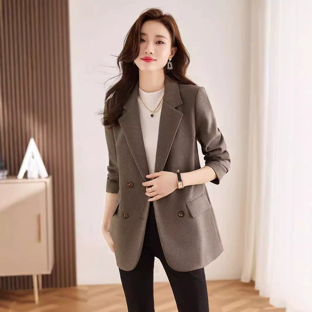 Woolen classic suit jacket, for import, Korean style, for teenagers