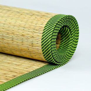 ✅ Natural Straw Mat 1.8 Straight Mat Double Bed 1.5 Student Dormitory Single Summer Thickeneded Old-Fashioned Cattail