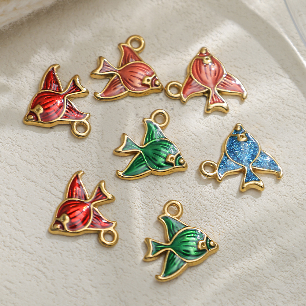 1 Piece 304 Stainless Steel Fish Polished Pendant DIY Ornament Accessories display picture 2