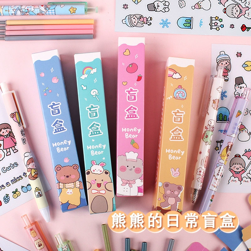Канцелярские принадлежности Слепая Коробка гелевая ручка DIY креативная мультяшная ручка для знака высокая цветовая ценность Водяная ручка для студенческого подарка толчок ручка