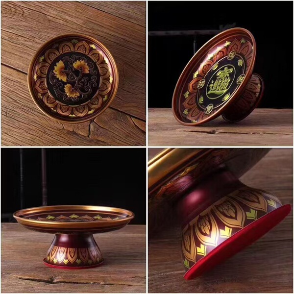 Alloy fruit plate for Buddha to worship the gods to worship the…