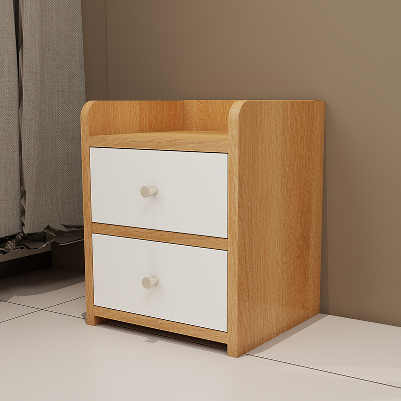 Bedroom Bedside Table Home Bedside Storage Cabinet Imitation Solid Wood Mini Small Storage Cabinet Simple Modern Minimalist