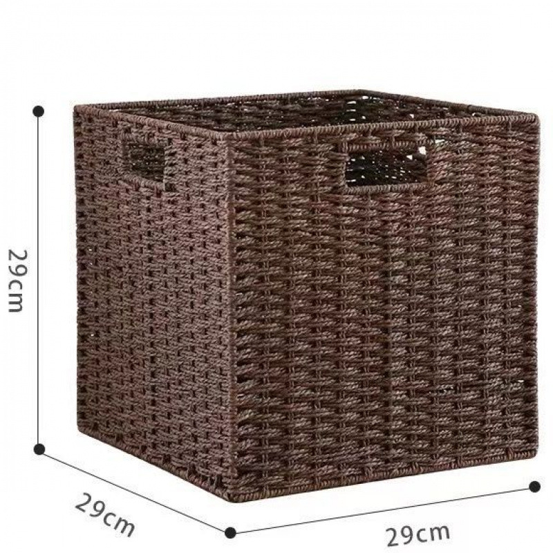 Caja de almacenamiento tipo cajón para cestas de trenzado, bocadillos, juguetes, artículos de trenzado, armario