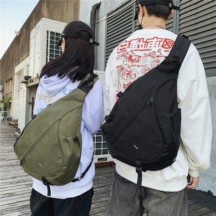 Chest bag hip hop Japanese style personalized street sports street shoulder bag sports fitness bag tooling messenger bag for men