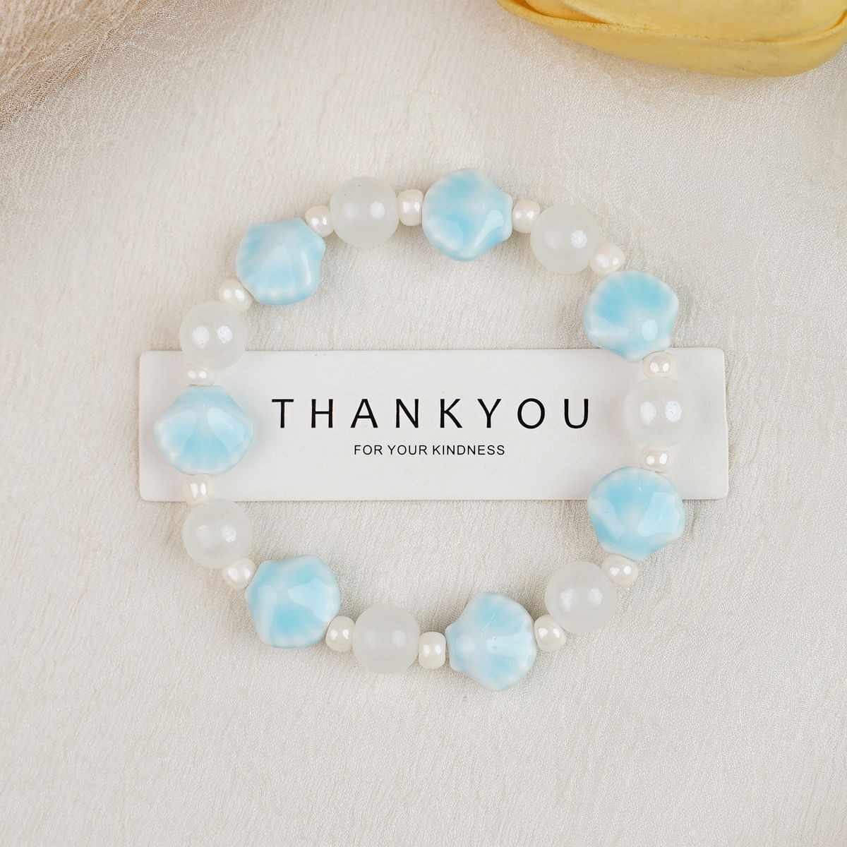 Jingdezhen pulsera de cerámica de verano mujer alta sensación galletas serie de gatos nicho diseño universal pulsera alta sensación