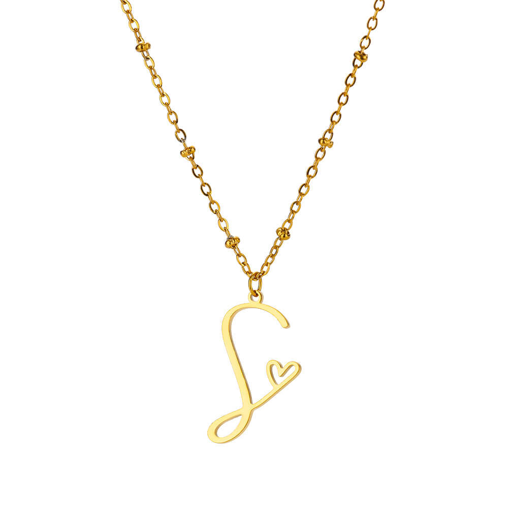 8g Weight 0.03µm-0.05µm Gold Plating Thickness PVD Coated Gold Plating Process Real Gold Plated Plating Material 304 Stainless Steel Pendant Material Pendant Necklace Classification 304 Stainless Steel Chain Material cable chain Chain Type 1 Piece Quantity Holiday, Daily Occasion 304 Stainless Steel Material Letter, Heart Shape Pattern Unisex Gender IG Style, Sweet Style Waterproof Non Tarnish, Plating, Hollow Out Craft PVD Coated Real Gold Plated Letter Heart Shape 304 Stainless Steel IG Style Sweet Waterproof Non Tarnish 304 Stainless Steel Pendant Necklace 27