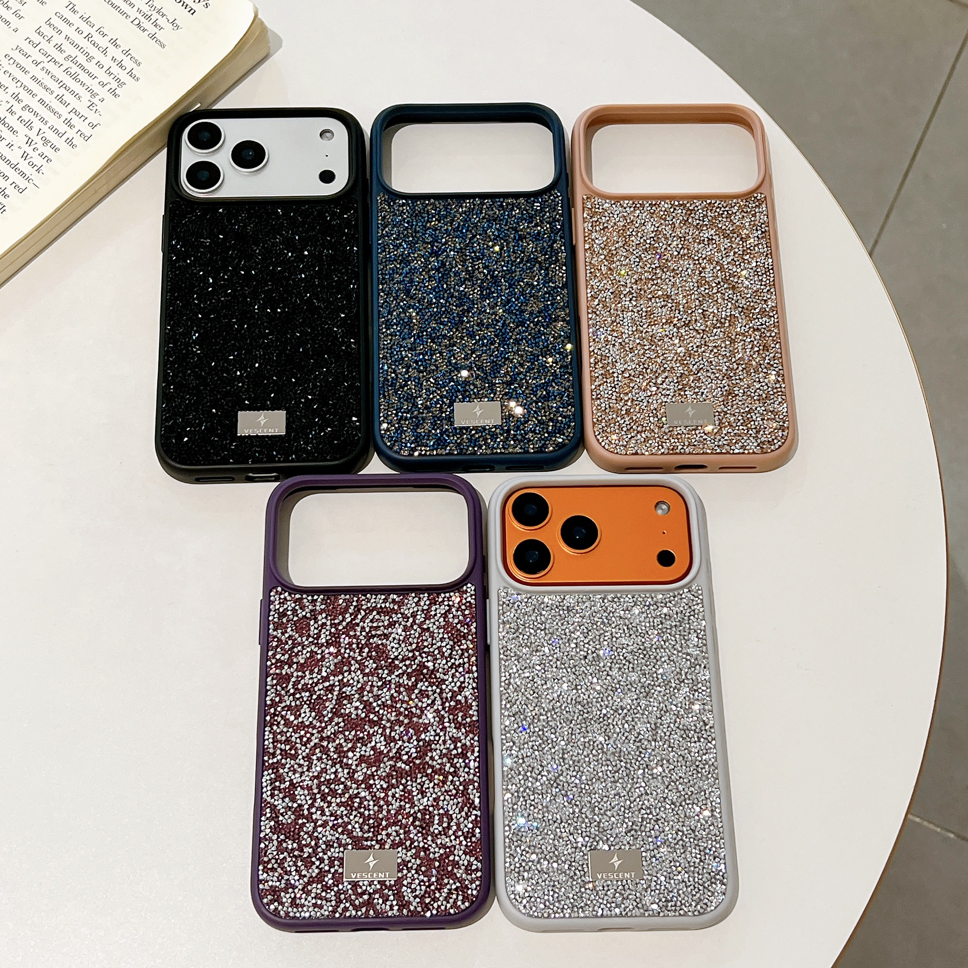 适配苹果17promax星钻手机壳iphone17闪钻全包水晶钻17pro双尖