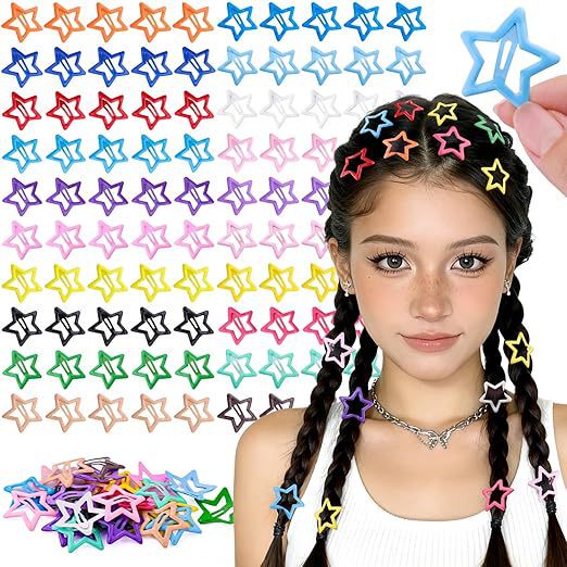 Amazon's Popular Star Hair Clip Accessories Small Star Clip Five-Pointed Star Hair Clip Non-Slip Star Clip 20-Color Set Amazon's Popular Star Hair Clip Accessories Small Star Clip Five-Pointed Star Hair Clip Non-Slip Star Clip 20-Color Set