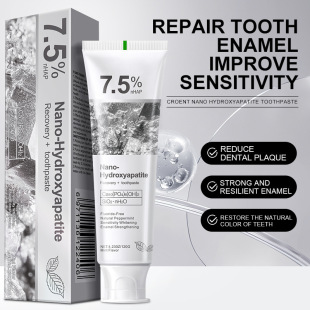 Cross-border special supply of 7.5 nano hydroxyapatite fluoride-free toothpaste whitening teeth stain removal protection enamel 120g