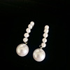 Retro fashionable earrings from pearl, 2022 collection, western style