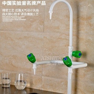 Laboratory Faucet Triple Faucet Triple with Gooseneck 360 Degree Rotating Faucet