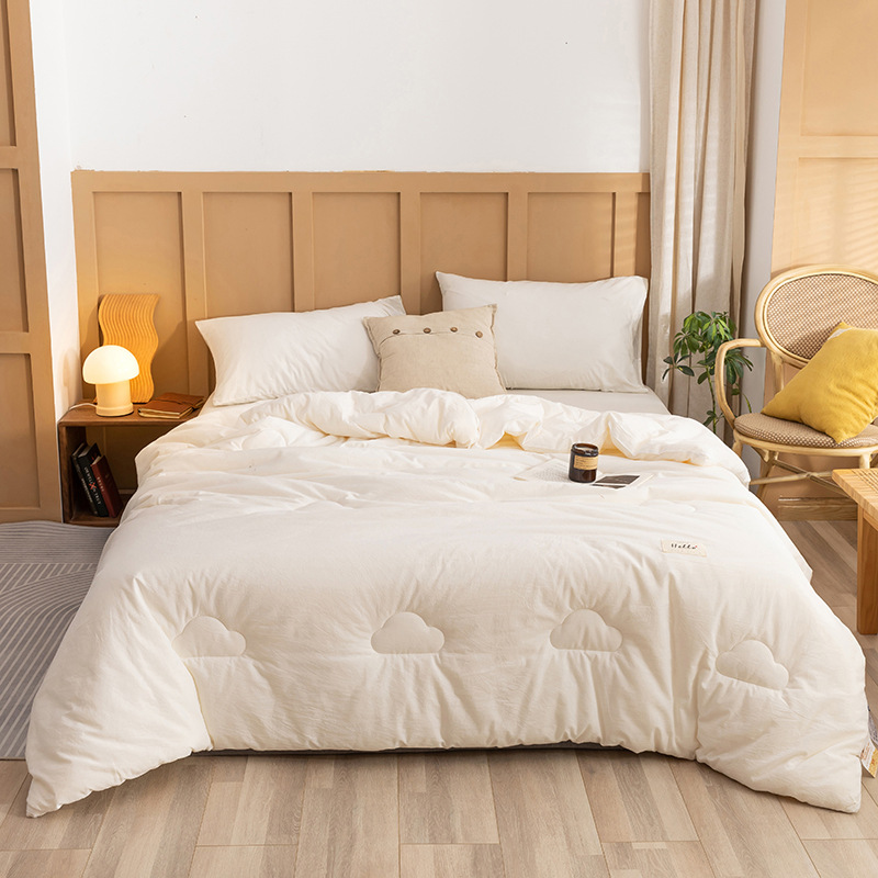 Four Seasons Universal Dormitorio individual Ropa de cama de algodón algodón algodón antibacteriano soja primavera y otoño edredón núcleo invierno image 10