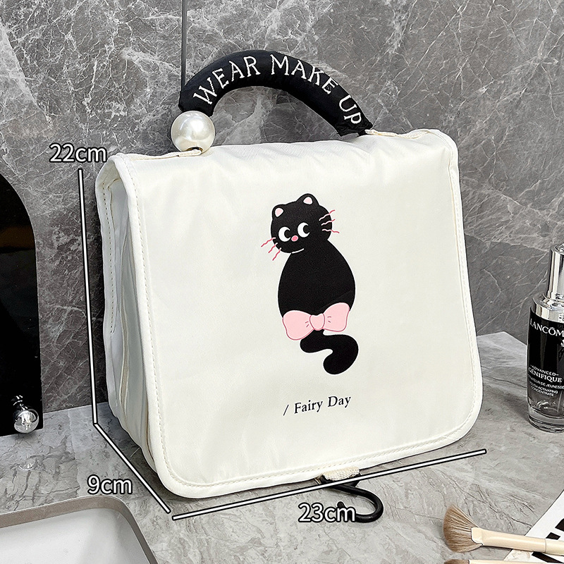 Bolso de lavado de perlas de estilo nuevo original bolsa de cosméticos portátil de viaje de negocios bolsa de almacenamiento de cosméticos de alta gama para mujeres de gran capacidad