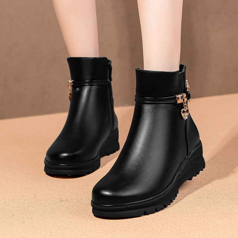 Fabricantes al por mayor zapatos de madre zapatos de primavera para mujer zapatos de algodón de mediana edad para mujer