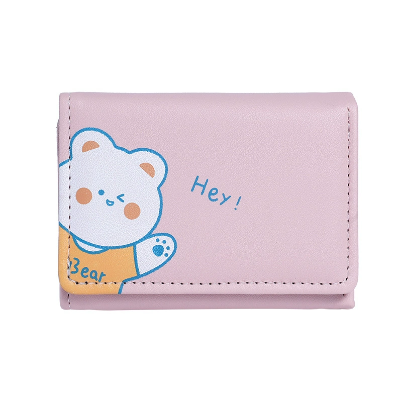 Wallet, small cute shoulder bag, folding short universal card holder