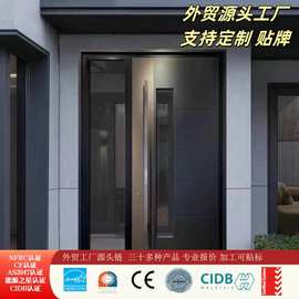 海外热门偏轴门 家装热门入户门 庭院大门 多款式 均可定 制