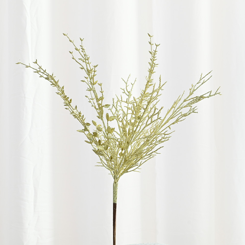 Envío Gratis, Decoración Navideña, Polvo de Hoja de Oro, Ramas Artificiales, Decoración para Fiestas, Accesorios de Fotografía, Hoja de Oro Festiva