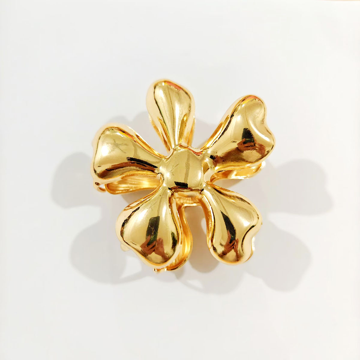 Zinc alloy Material Simple Style Women's Flower Zinc Alloy Plating Hair Clip