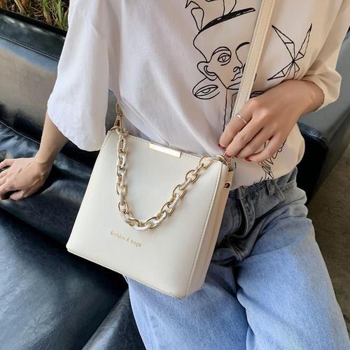 Internet celebrity texture popular bag for women  new trendy fashionable and versatile ins single shoulder crossbody bag for women