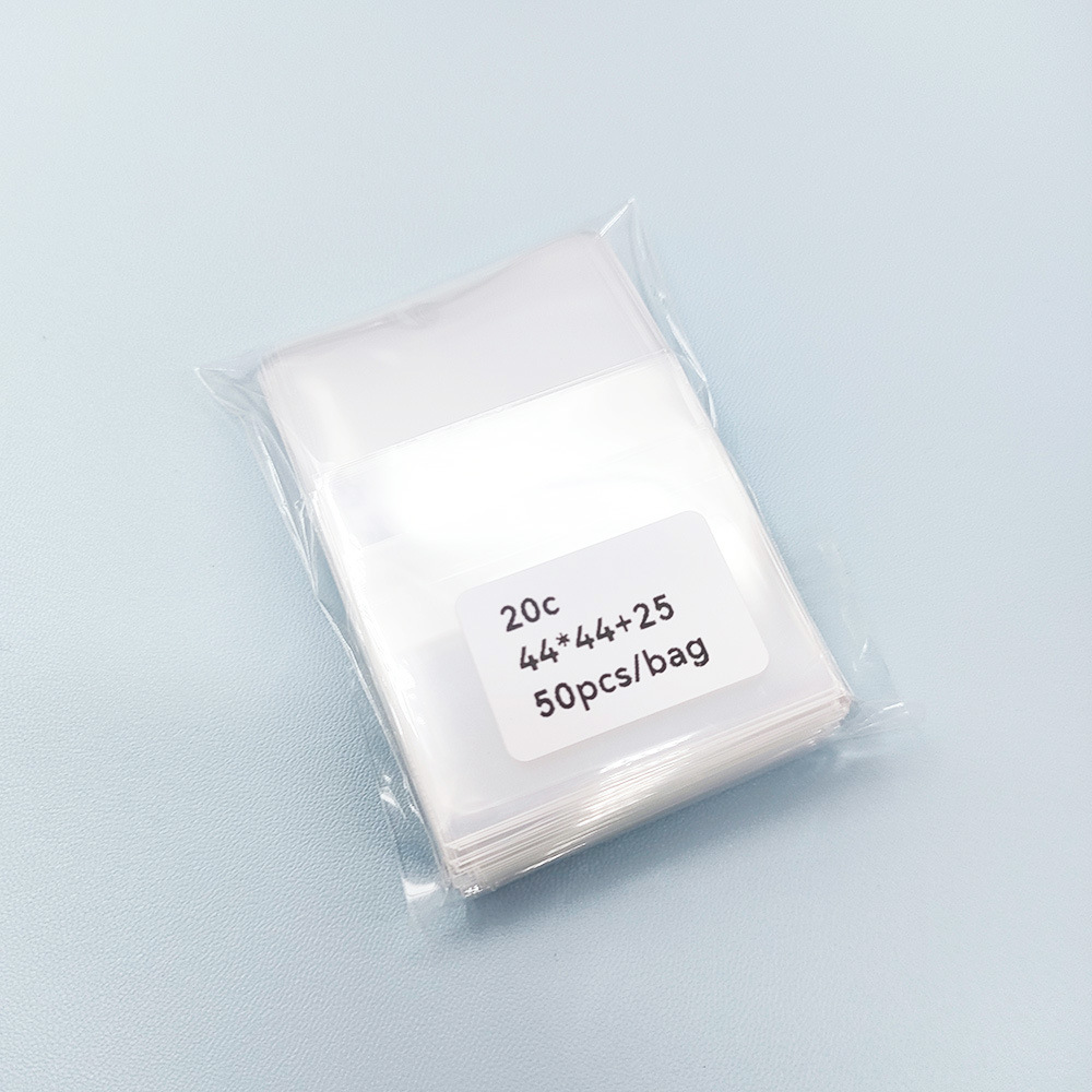 Gu Mei Gu Zi Ba Hao CPP bolsa autoadhesiva bolsa ziplock insignia redonda cuadrada Ba Hao bolsa tarjeta cubierta protectora de película 20 hilos