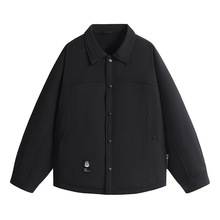 秋冬季新款羽绒服男潮牌百搭新款休闲翻领青年男士羽绒服外套批发