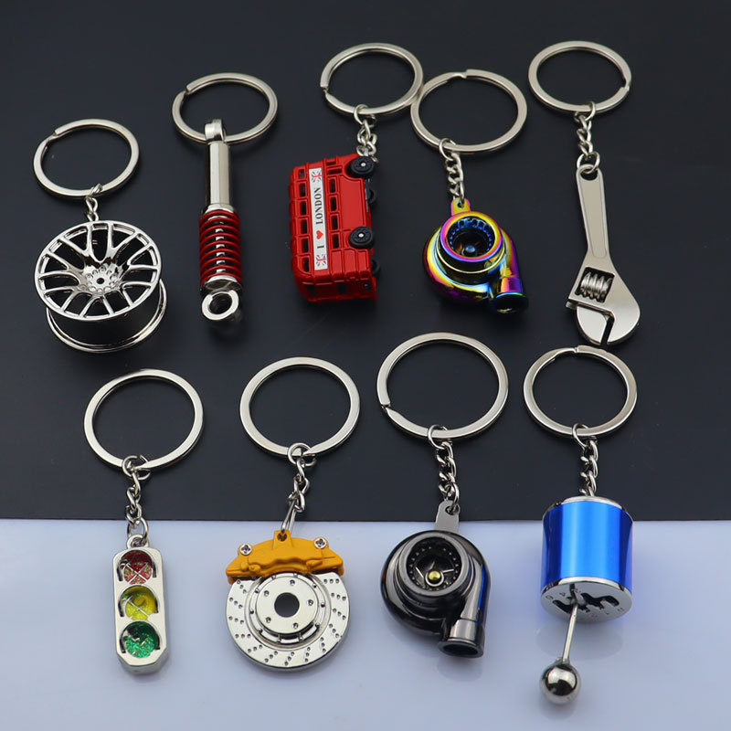 25g Weight Simple Style Car Wheel Metal Unisex Bag Pendant Keychain