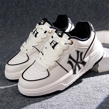 真皮小白鞋男2024秋冬新款厚底加绒保暖情侣款板鞋休闲百搭运动鞋