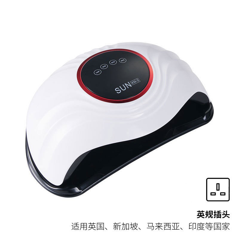 Lámpara de Uñas Transfronteriza al por Mayor, Lámpara de Fototerapia de Alta Potencia de 288W para Secado Rápido de Esmalte de Uñas en Gel, Lámpara UV Inteligente para Curado de Uñas