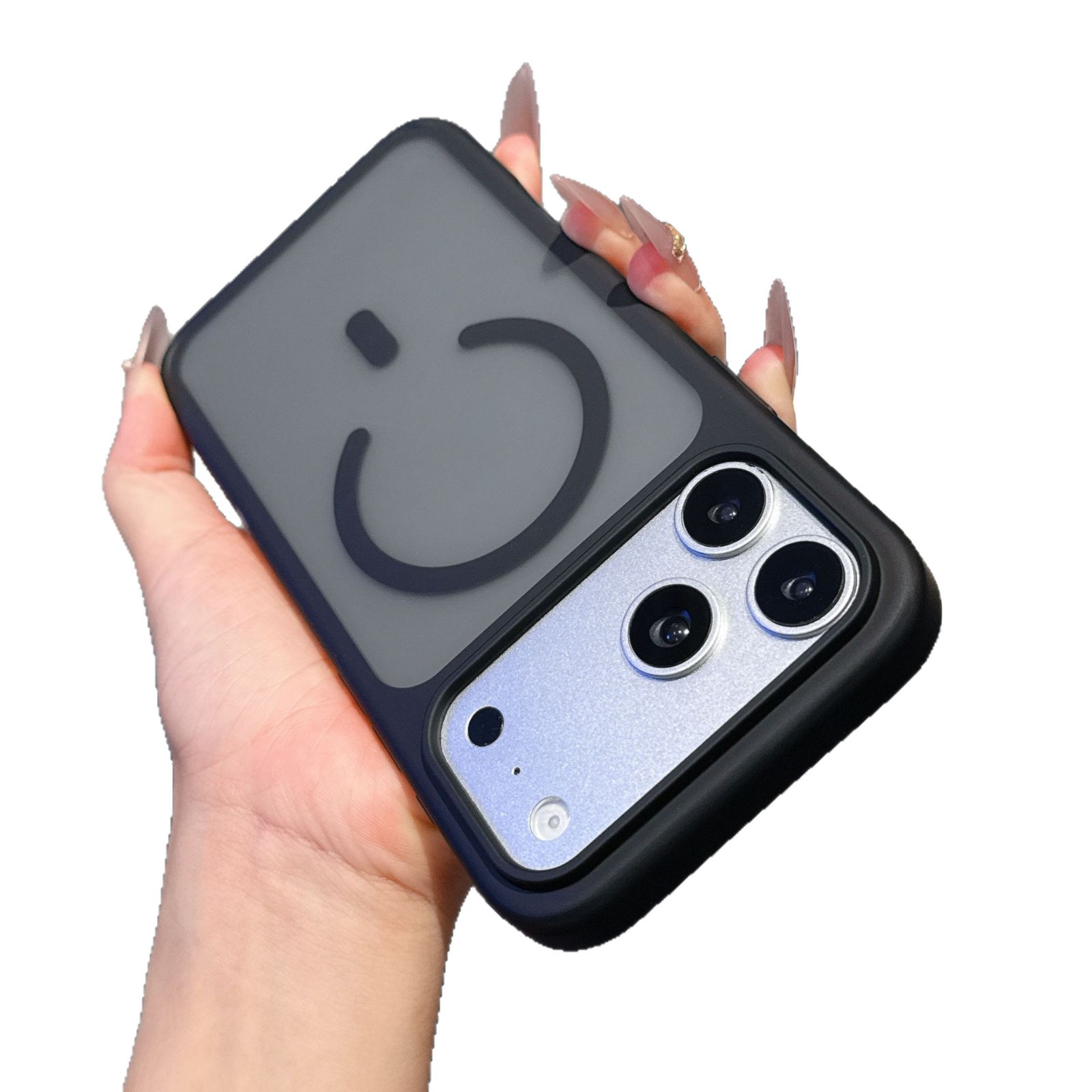 iPhone17Promax caso de teléfono simple esmerilado succión de piel anti-caída empresarial Apple 11 cubierta