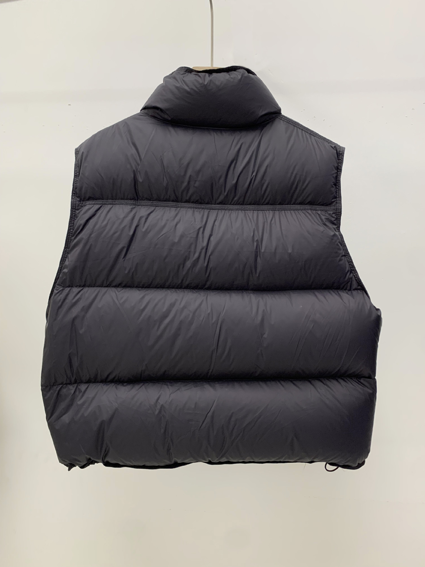 Chaqueta de plumas sin mangas con cuello alto y cuello alto de pato blanco para mujer, estilo coreano, holgada, versátil, ideal para otoño e invierno. Abrigo cálido._voghion.com