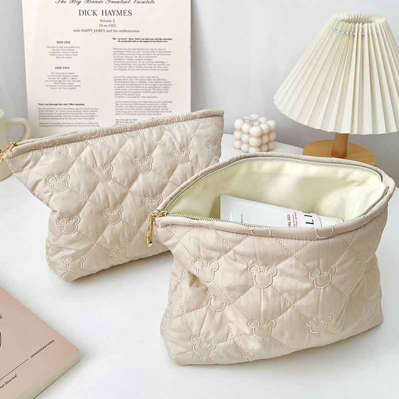 Khaki is soft, Miqi cosmetic bag