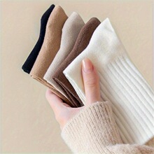P 49711 Solid Color Crew Socks ��ɫ��Ͳ�� �羳��Ӧ����ѷ