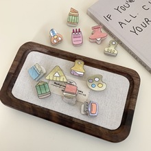 迷你可爱铅笔剪刀画板儿童小抓夹碎发刘海夹子新款亚克力百搭抓夹