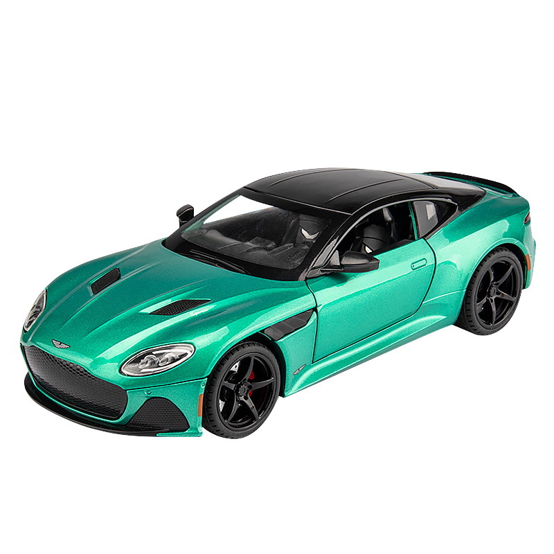 1:22 Aston Martin DBS simulación aleación modelo de coche tire hacia atrás con sonido y luz 4 Puerta Abierta niños juguetes al por mayor