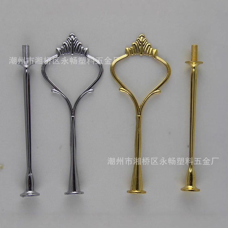 Soporte de placa de pastel en forma de corona de tamaño pequeño Placa de fruta de aleación de zinc percha Placa de hardware Placa de aperitivo Placa de fruta mango