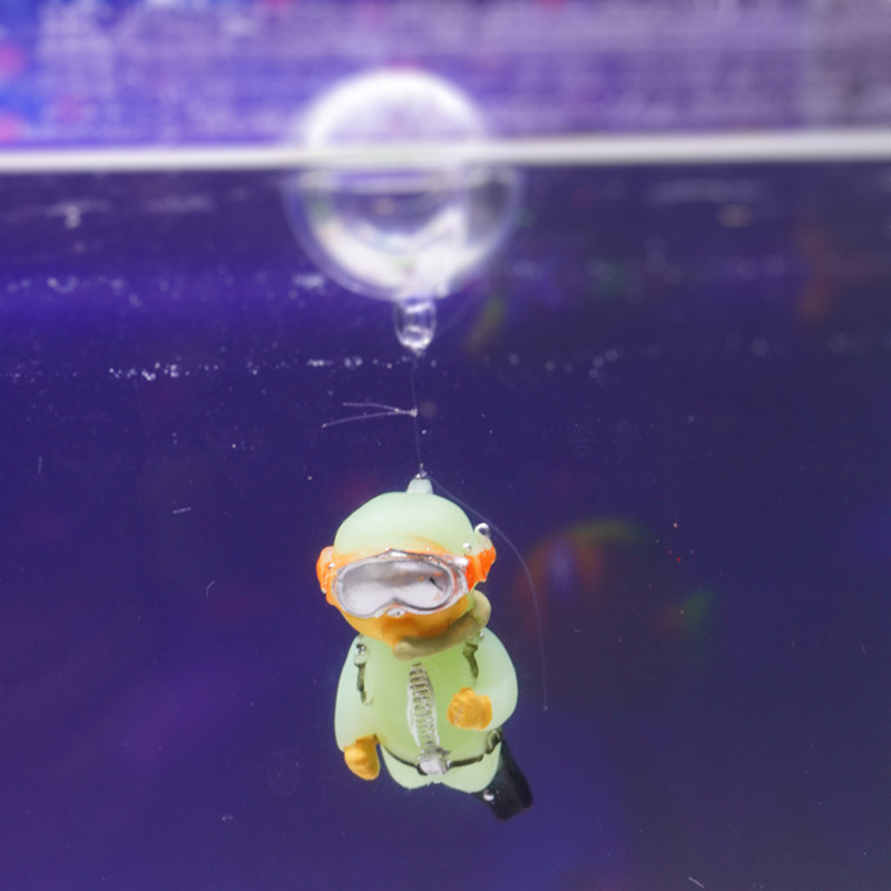 Paisaje colgante verde blanco luminoso fluorescente Diver pecera paisaje colgante luminoso verde grasa blanco gordo hombre