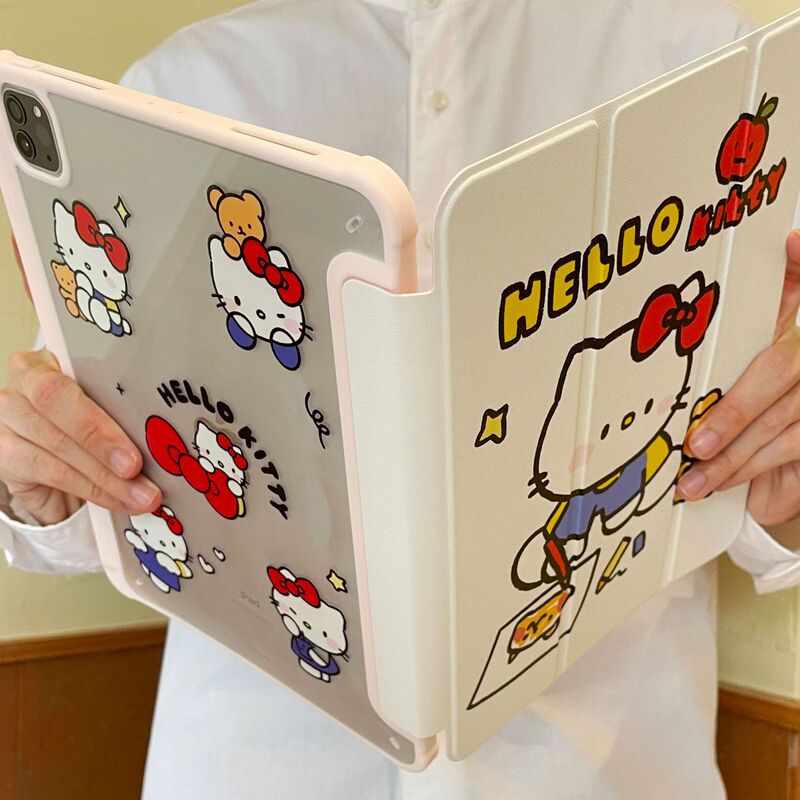 Suitable for ipadPro protection leather case air4/5 flat case 2024 version 12.9 inch tri-fold magnetic flap