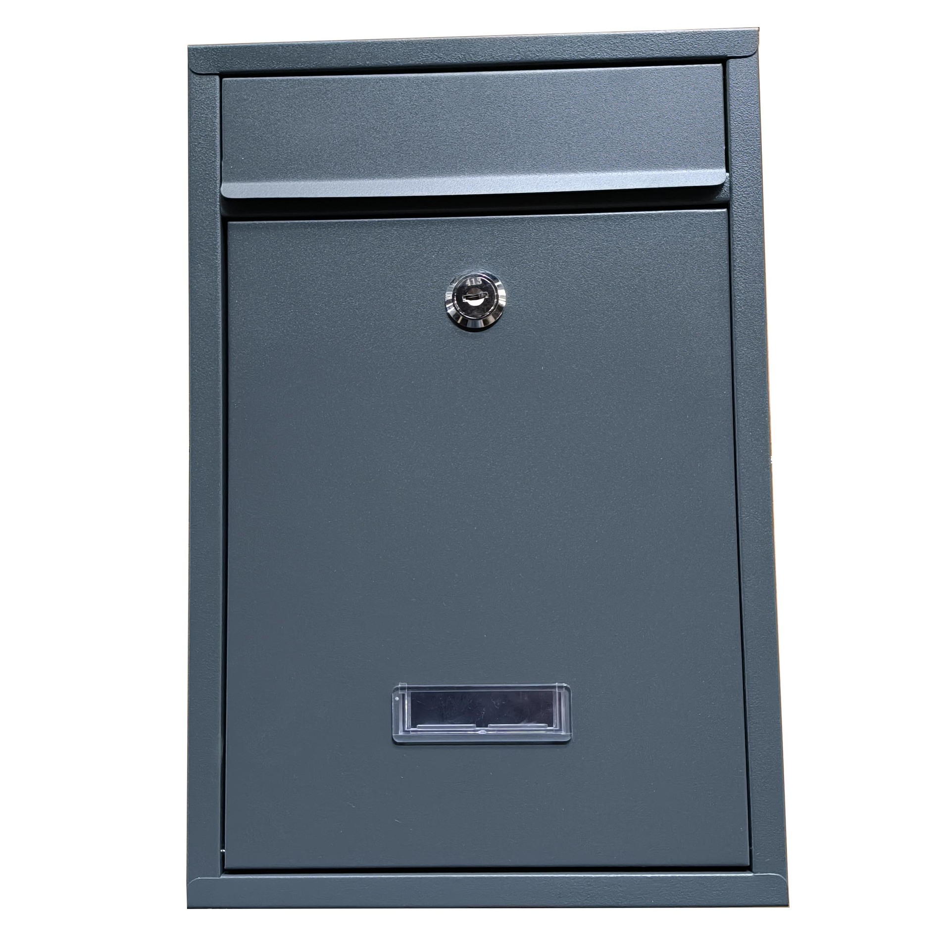 Amazon Amazon Cross-Border E-Commerce Anthracite Spray Plastic Mailbox Iron Plate European Mailbox Wall Mounted