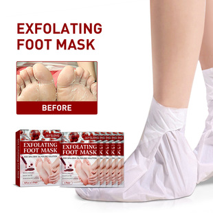 Jaysuing Fruit Acid Exfoliating Foot Mask Moisturizing and Beautifying Feet, Moisturizing and Rejuvenating, Removing Calluses, Exfoliating Dead Skin and Hydrating