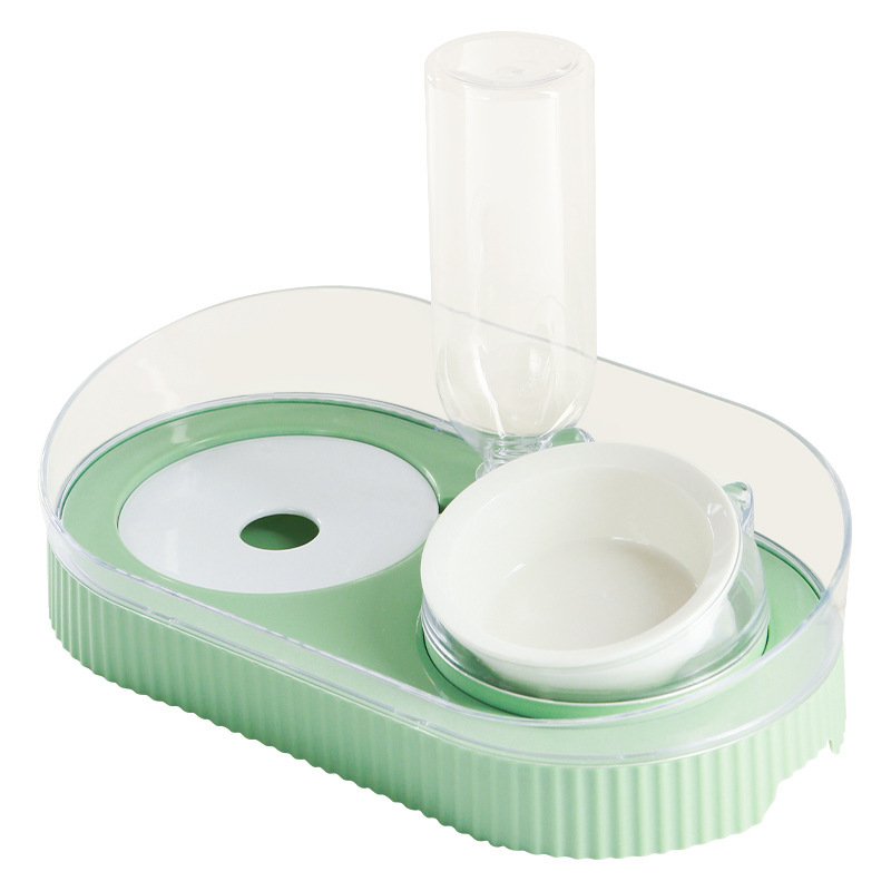 Tazón de plástico para perros Tazón doble Tazón de agua potable automática Tazón para mascotas Tazón para mascotas Tazón para arroz lindo Tazón para gatos Tazón para mascotas al por mayor