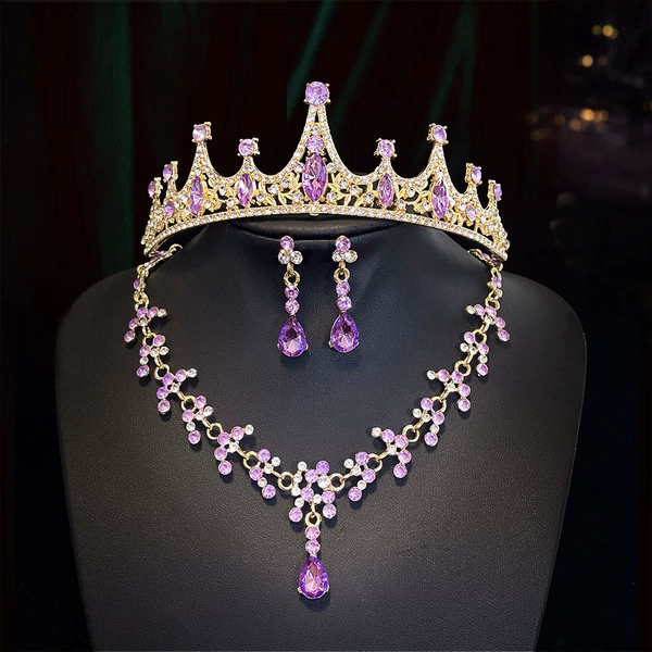 13 crown necklace ear clip style