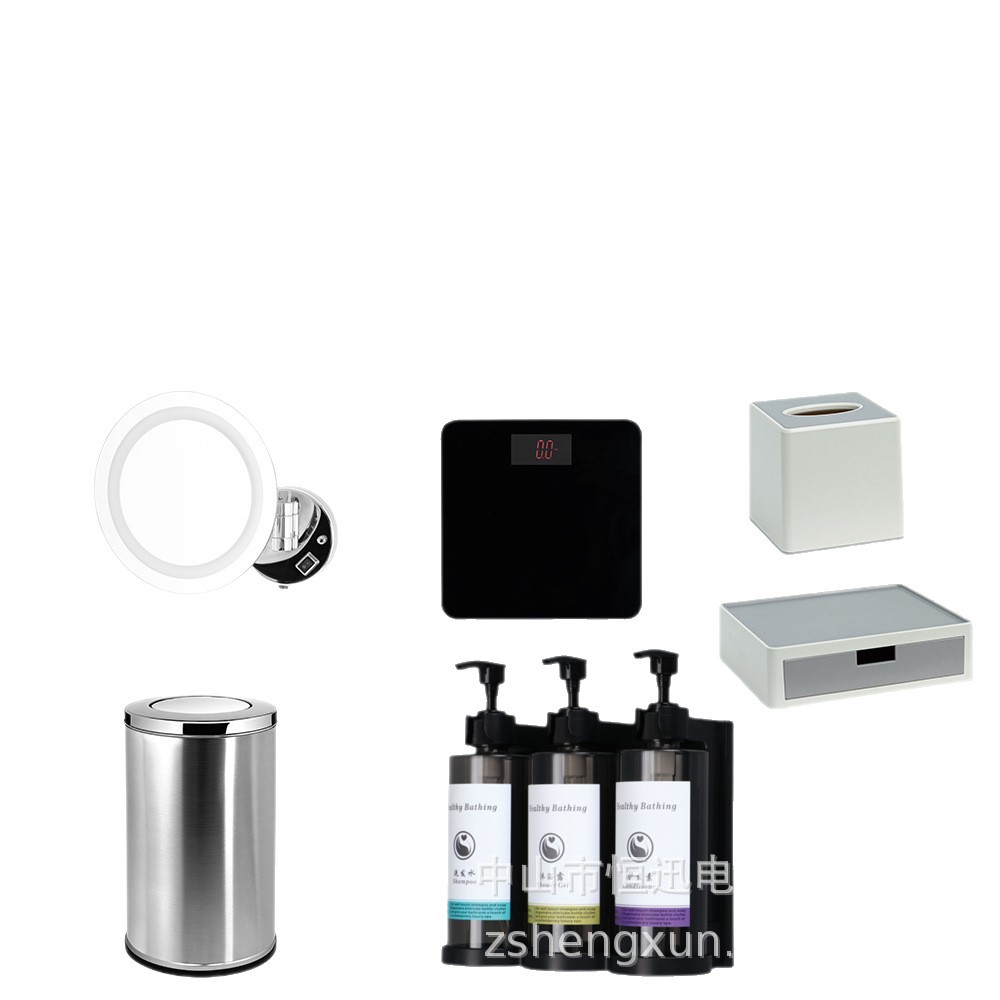 Hotel Honeyson Hengxun una ventanilla inodoro báscula electrónica báscula espejo de belleza caja de consumo basura