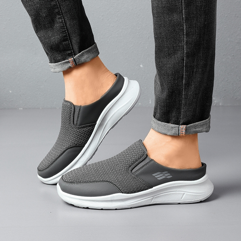 2026 New Model Walking Shoes for Middle-Aged and Elderly People, Mesh Surface, Breathable and Comfortable, Large Size, Slip-On, Lightweight, Soft Sole, Non-Slip Casual Shoes